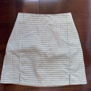 John Galt Plaid Cara Skirt